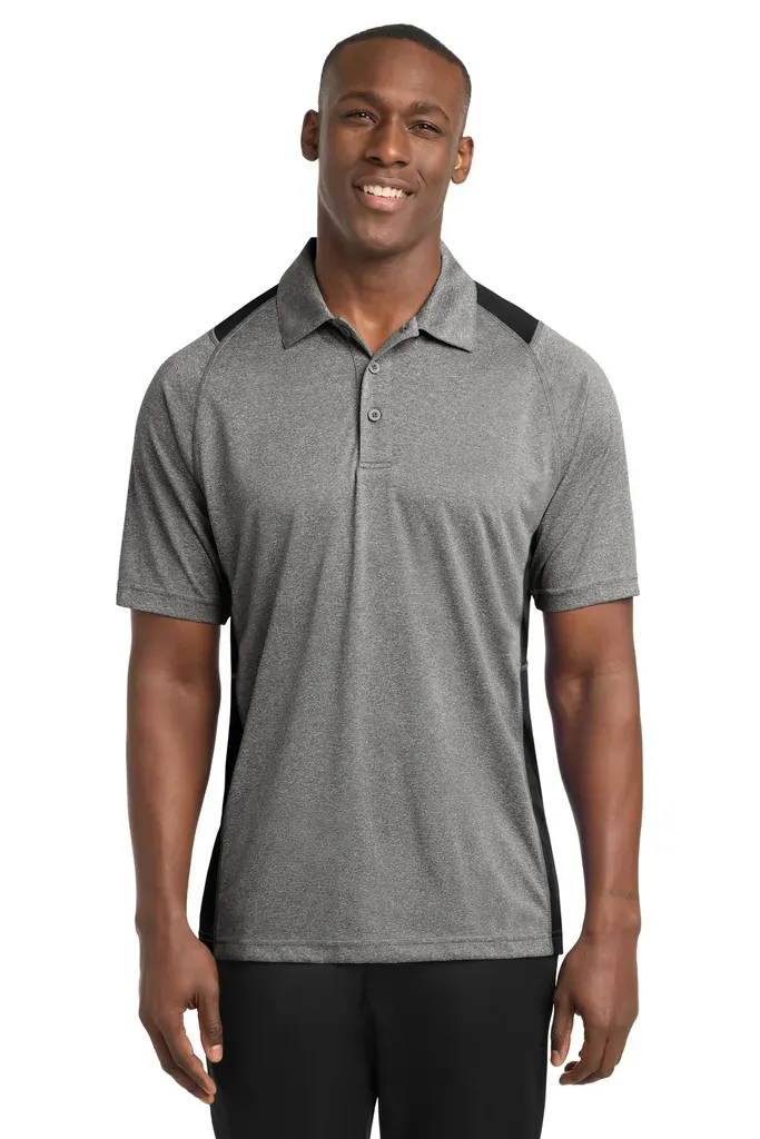 Sport-Tek® Heather Colorblock Contender Polo. ST665 - additional view 6