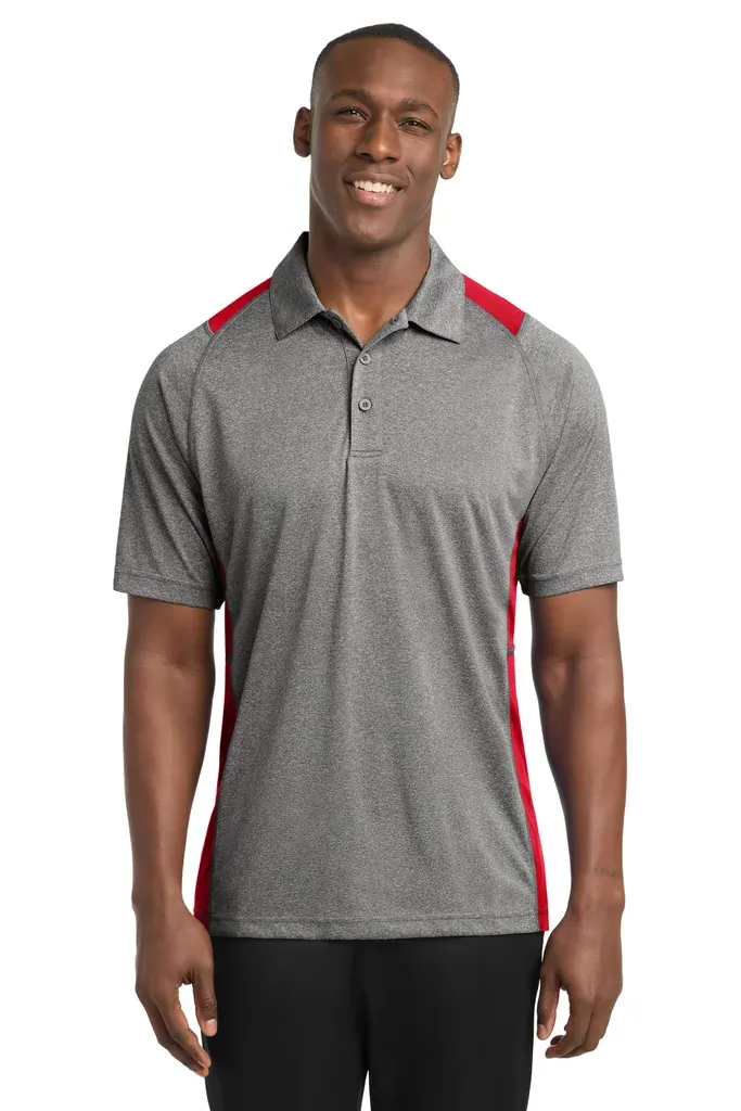 Sport-Tek® Heather Colorblock Contender Polo. ST665 - additional view 9