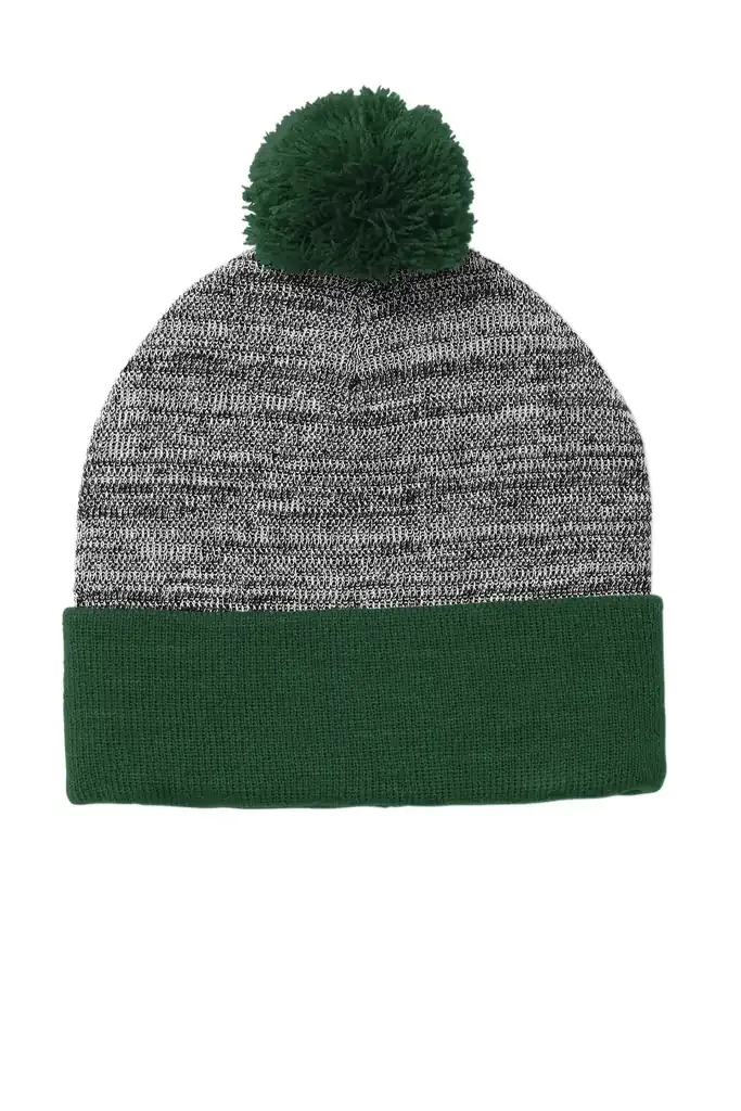 Sport-Tek ® Heather Pom Pom Beanie STC41 - additional view 6