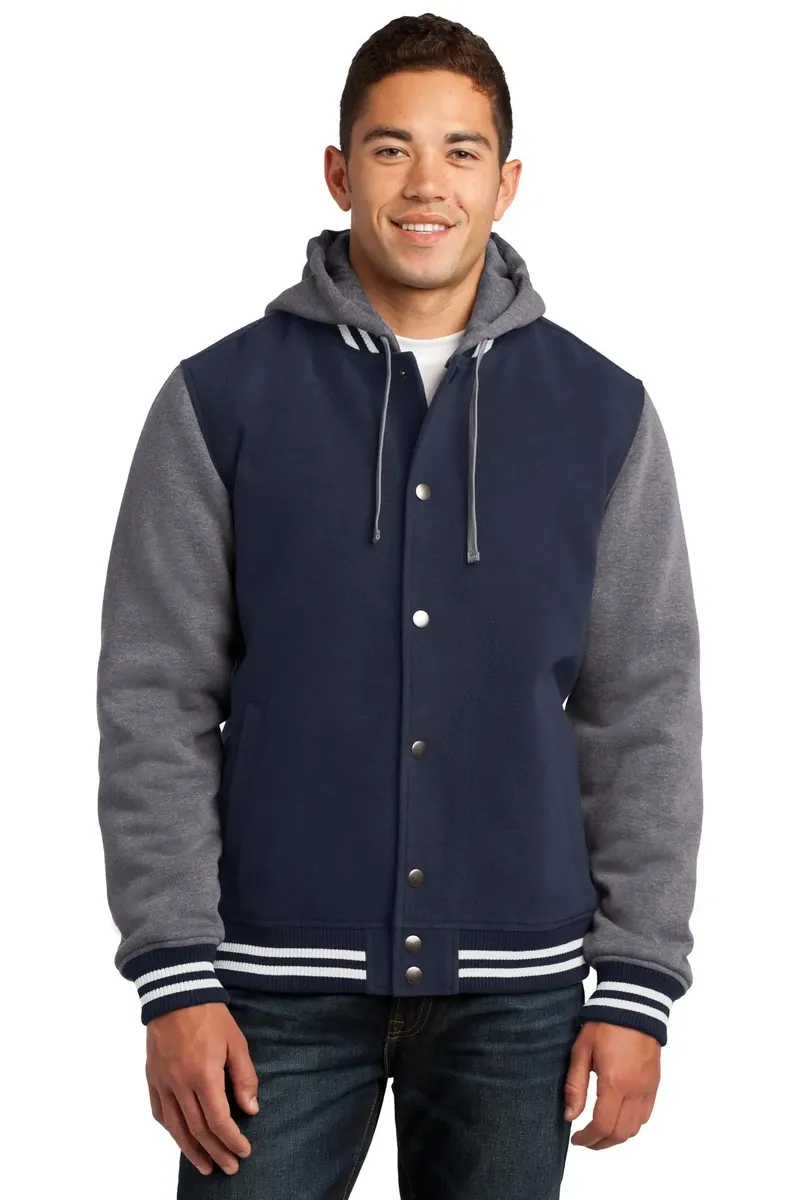 Sport-Tek® Insulated Letterman Jacket. JST82 - additional view 1