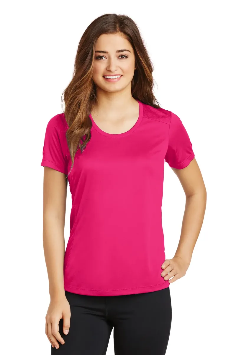 Sport-Tek® Ladies PosiCharge® Elevate Scoop Neck Tee. LST380 - additional view 4