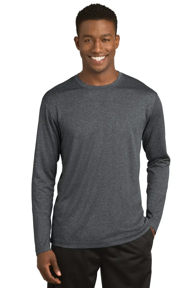 Sport-Tek® Long Sleeve Heather Contender Tee. ST360LS - additional view 2