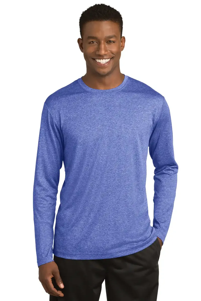 Sport-Tek® Long Sleeve Heather Contender Tee. ST360LS - additional view 1