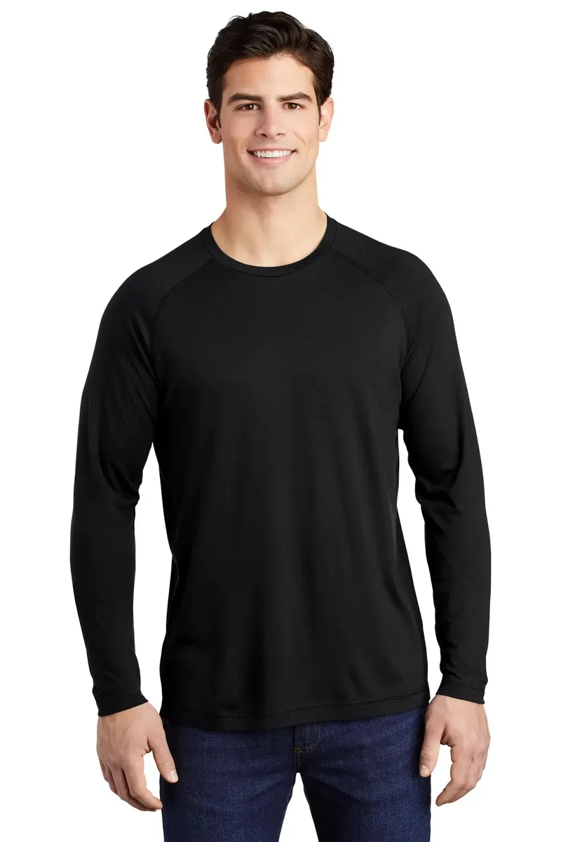 Sport-Tek ® PosiCharge ® Long Sleeve Tri-Blend Wicking Raglan Tee ST400LS - additional view 6