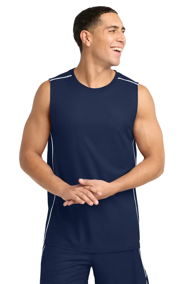 Sport-Tek® PosiCharge® Mesh Reversible Sleeveless Tee. T555