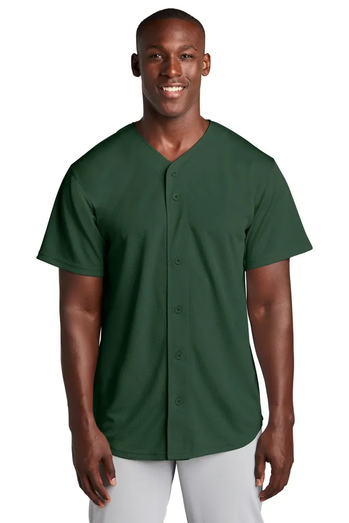 Sport-Tek® PosiCharge® Tough Mesh Full-Button Jersey. ST220 - additional view 4
