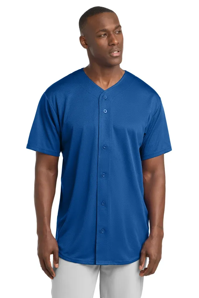 Sport-Tek® PosiCharge® Tough Mesh Full-Button Jersey. ST220 - additional view 6