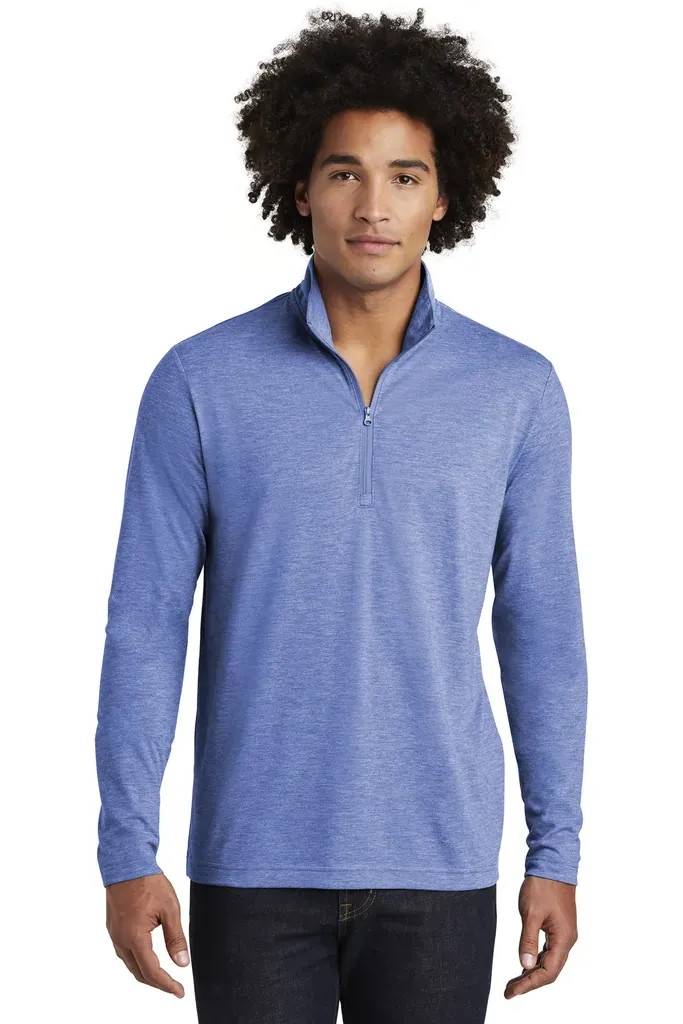 Sport-Tek ® PosiCharge ® Tri-Blend Wicking 1/4-Zip Pullover. ST407 - additional view 3