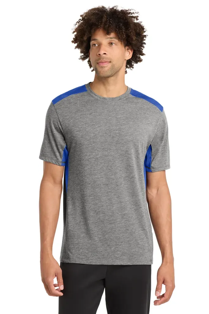 Sport-Tek ® PosiCharge ® Tri-Blend Wicking Draft Tee. ST410 - additional view 2