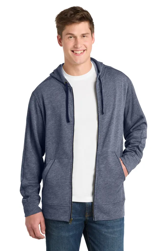 Sport-Tek ® PosiCharge ® Tri-Blend Wicking Fleece Full-Zip Hooded Jacket ST293 - additional view 2