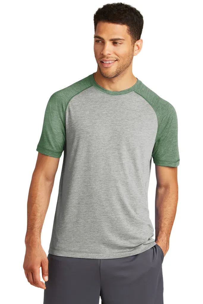 Sport-Tek ® PosiCharge ® Tri-Blend Wicking Raglan Tee. ST400 - additional view 2