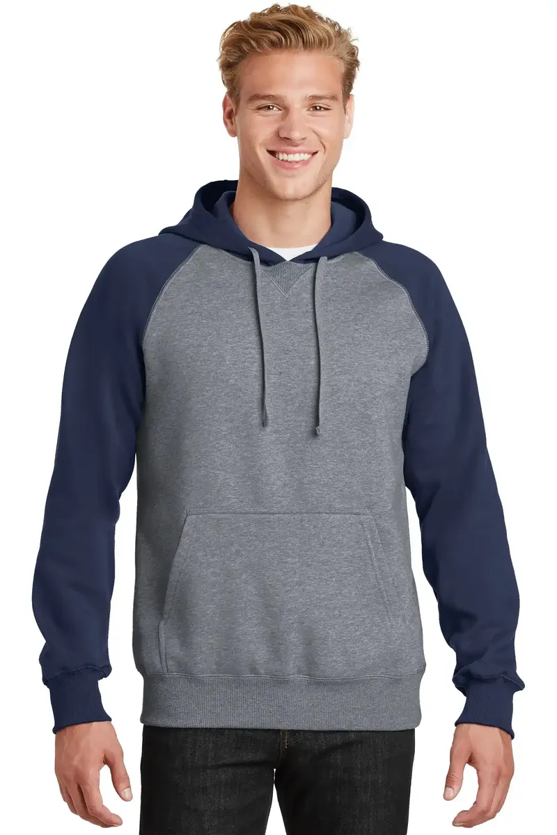 Sport-Tek® Raglan Colorblock Pullover Hooded Sweatshirt. ST267 - additional view 5