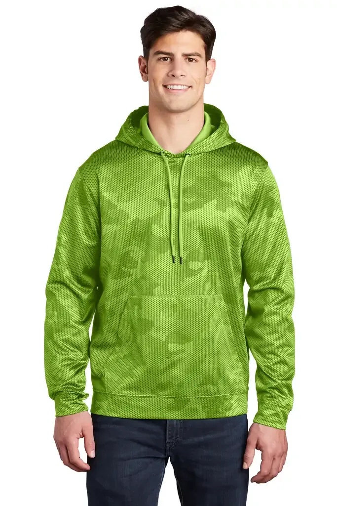 Sport-Tek® Sport-Wick® CamoHex Fleece Hooded Pullover. ST240 - additional view 1