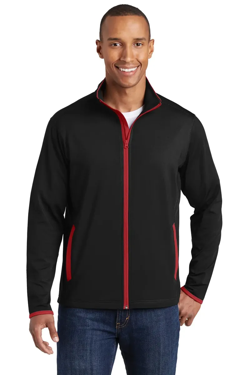 Sport-Tek® Sport-Wick® Stretch Contrast Full-Zip Jacket.  ST853 - additional view 5