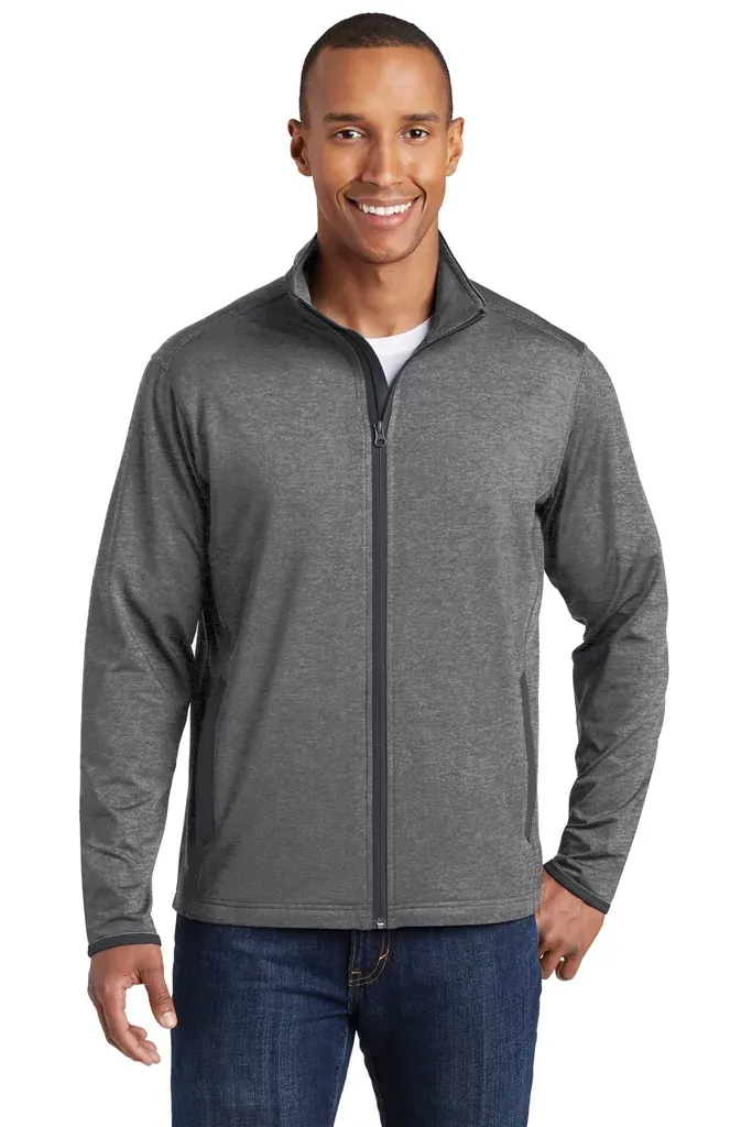 Sport-Tek® Sport-Wick® Stretch Contrast Full-Zip Jacket.  ST853 - additional view 4