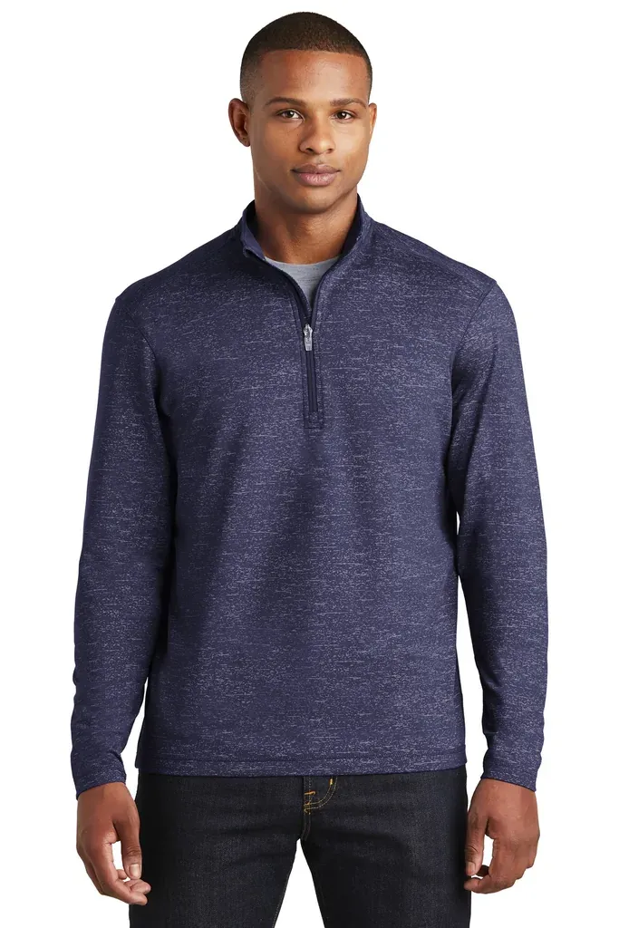Sport-Tek ® Sport-Wick ® Stretch Reflective Heather 1/2-Zip Pullover. ST855 - additional view 2