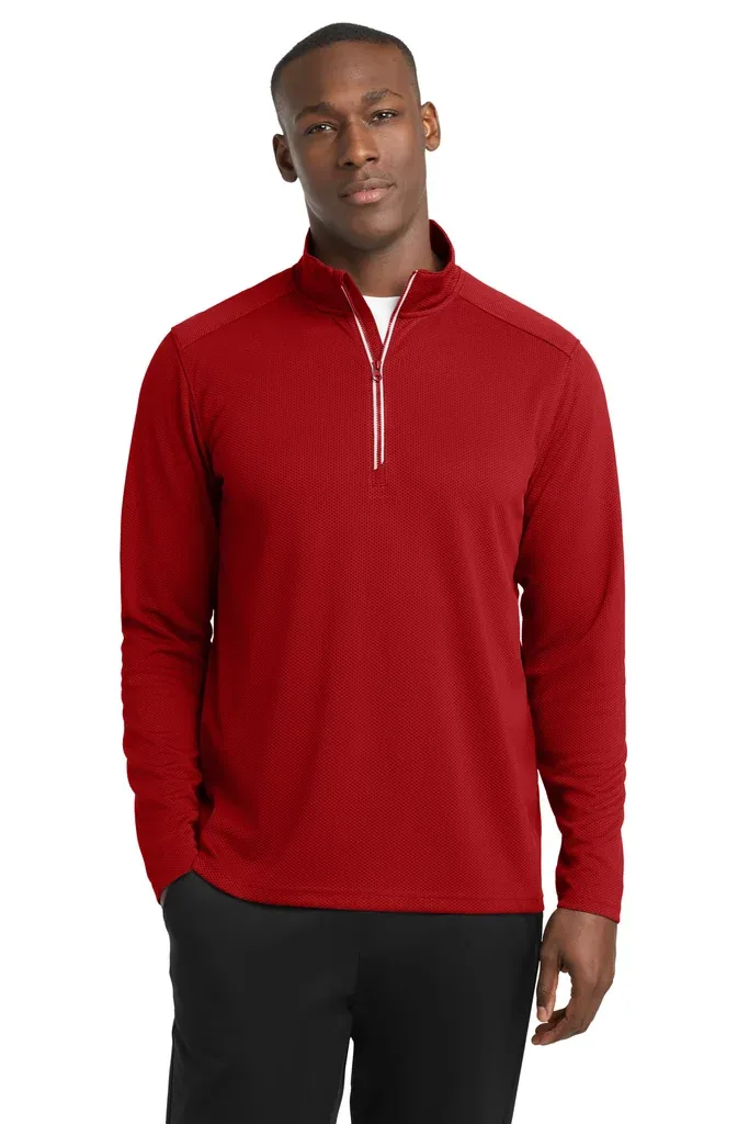 Sport-Tek® Sport-Wick® Textured 1/4-Zip Pullover.  ST860 - additional view 2