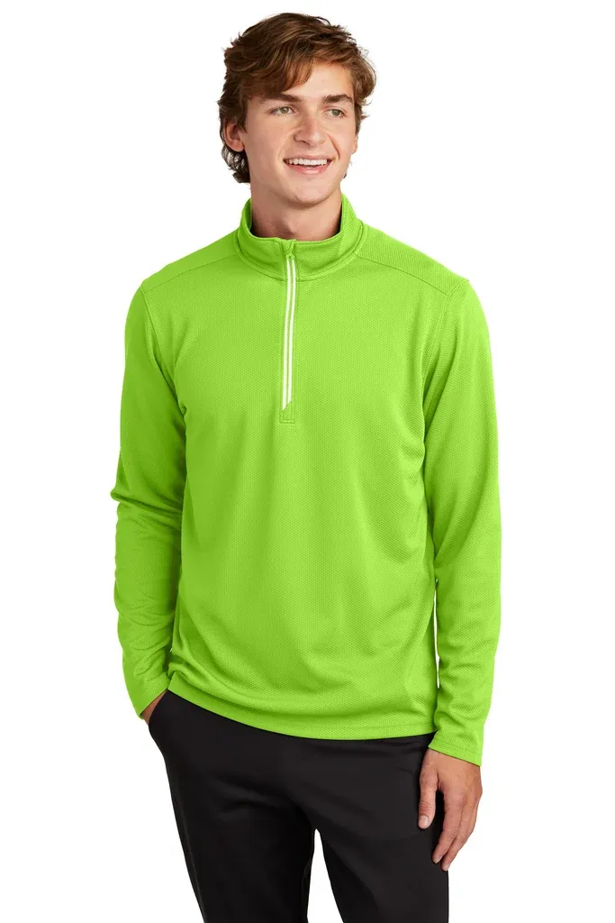 Sport-Tek® Sport-Wick® Textured 1/4-Zip Pullover. ST860