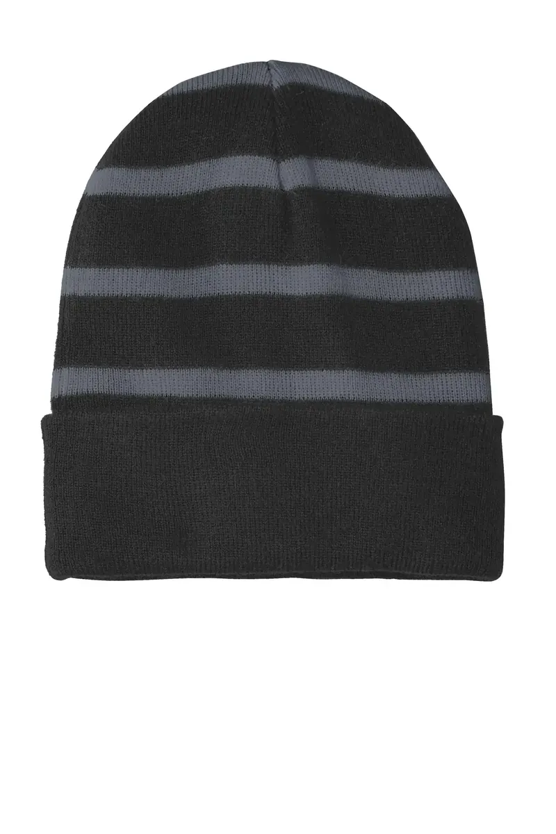 Sport-Tek® Striped Beanie with Solid Band. STC31 - additional view 7