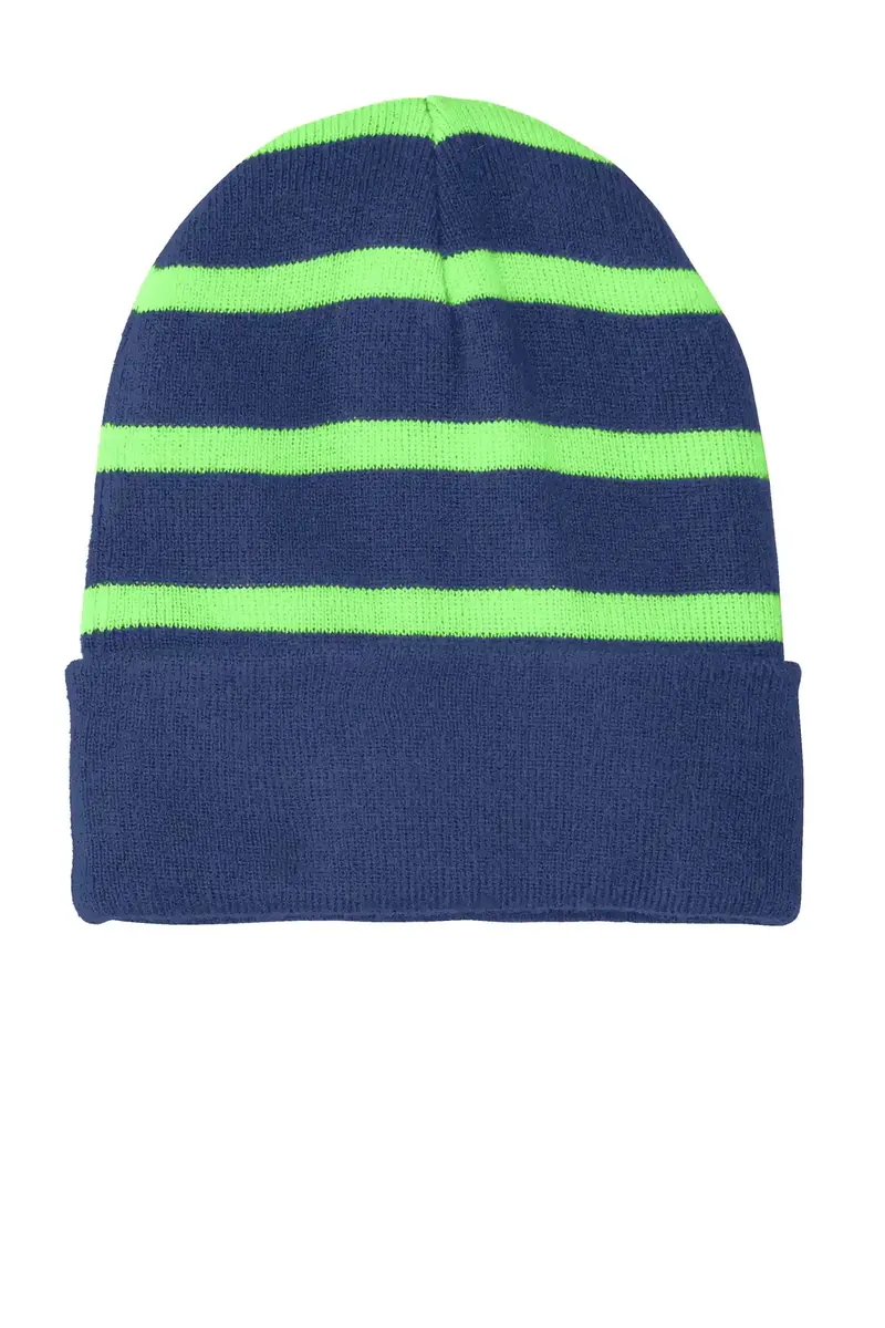 Sport-Tek® Striped Beanie with Solid Band. STC31 - additional view 2