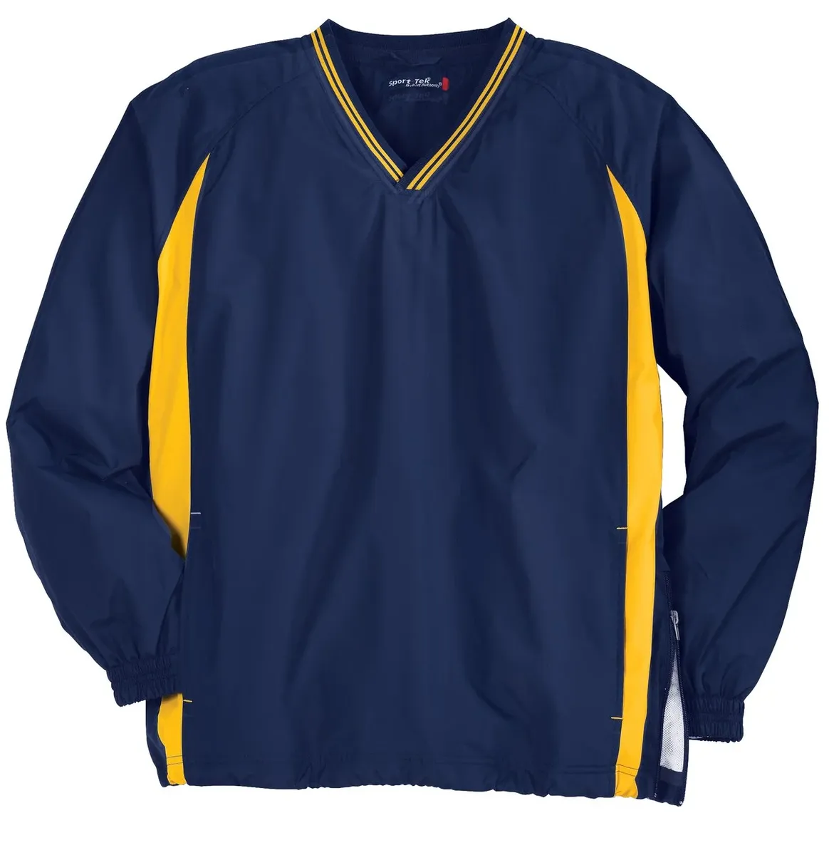 Sport-Tek® Tipped V-Neck Raglan Wind Shirt. JST62