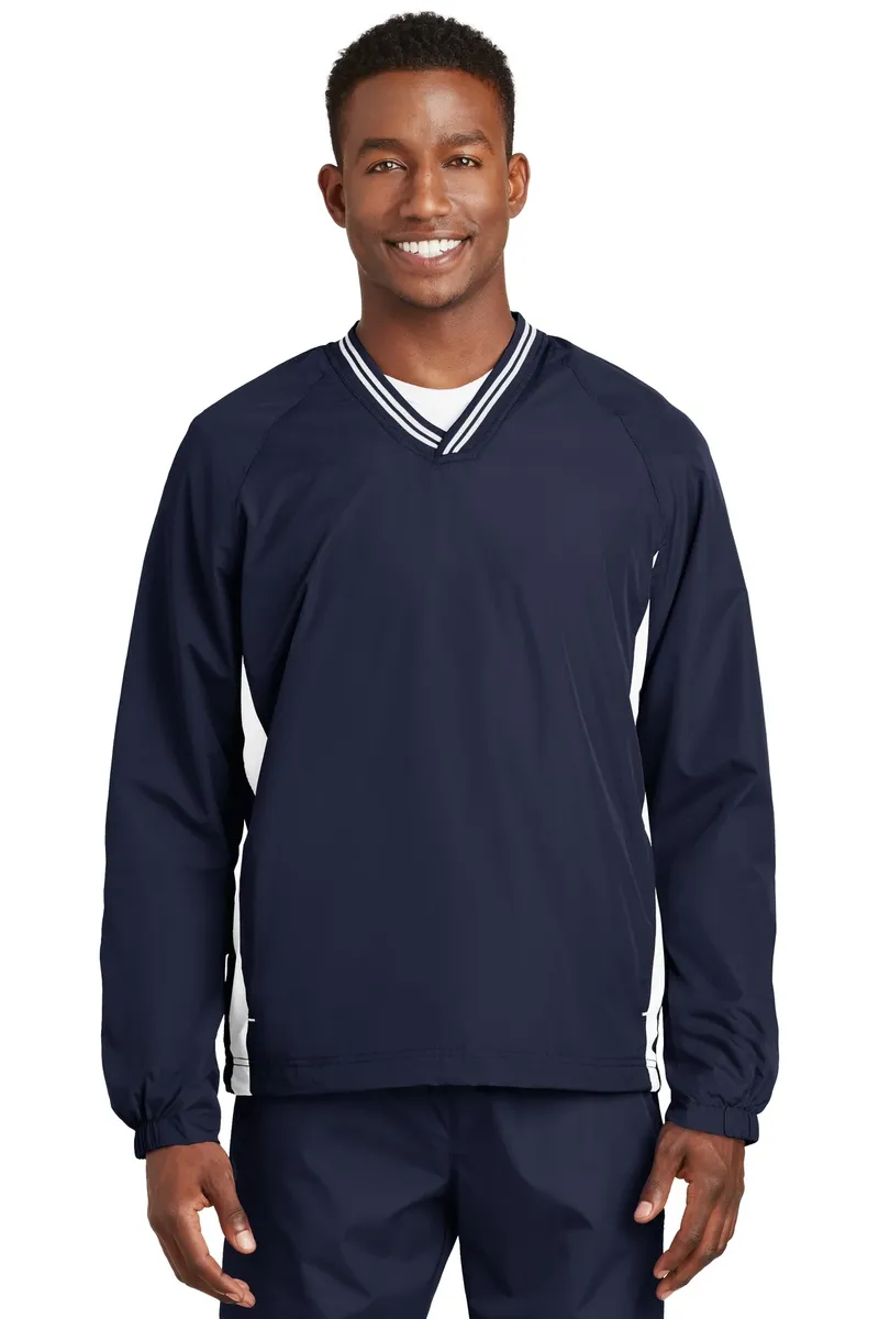 Sport-Tek® Tipped V-Neck Raglan Wind Shirt. JST62 - additional view 11