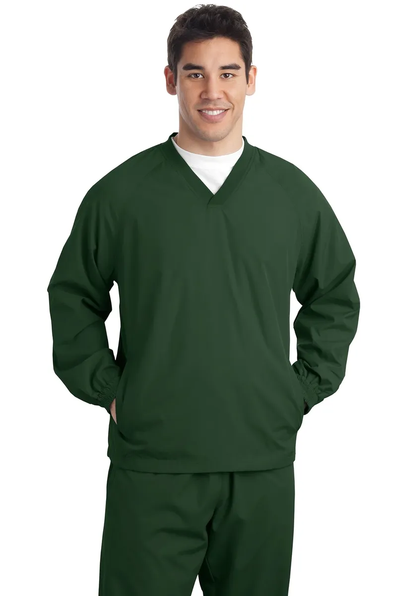 Sport-Tek® V-Neck Raglan Wind Shirt. JST72 - additional view 3