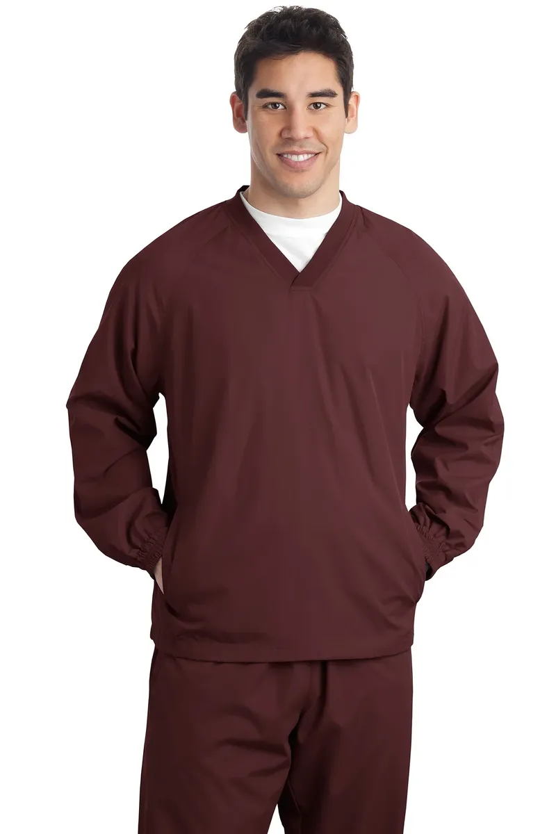 Sport-Tek® V-Neck Raglan Wind Shirt. JST72 - additional view 4