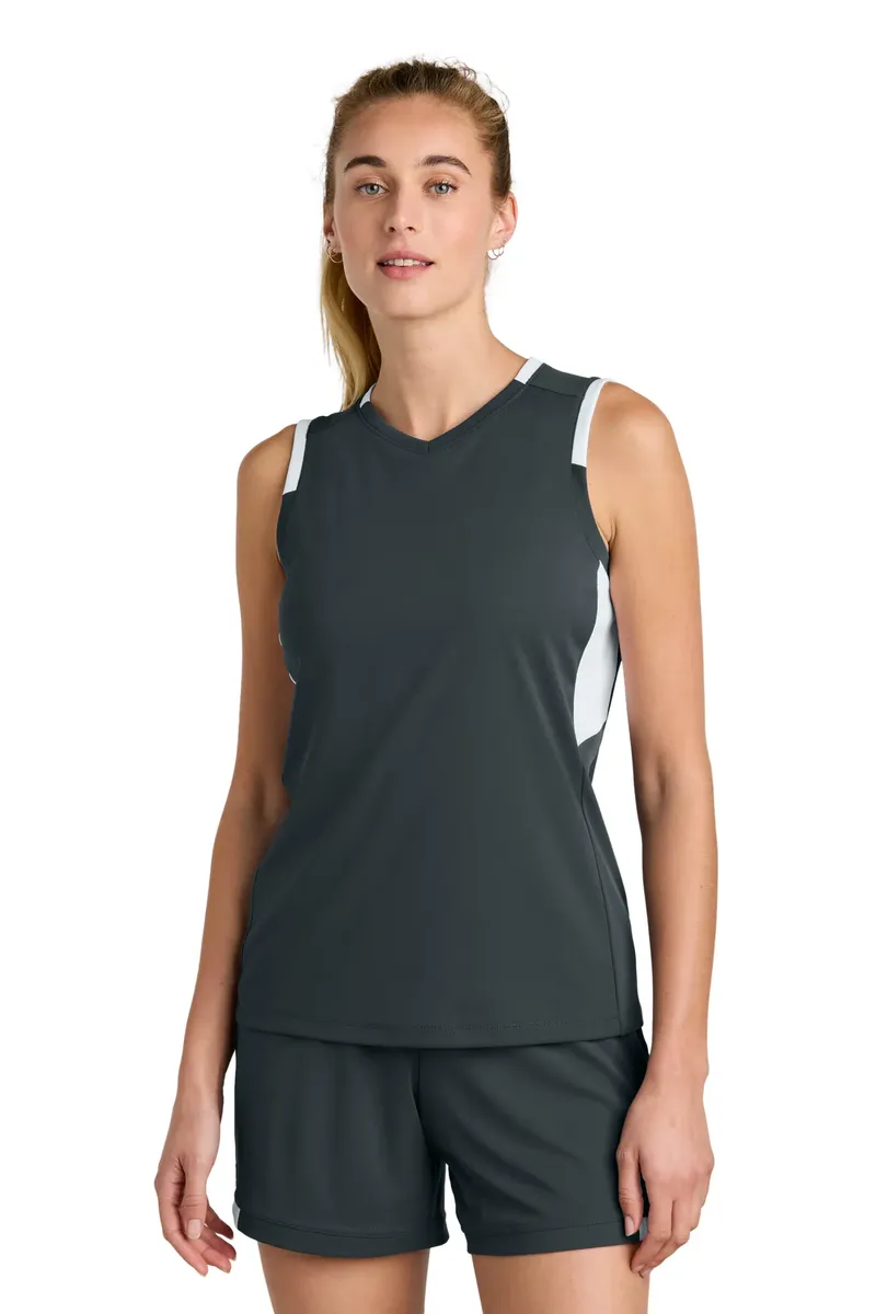 Sport-Tek® Women's Club Sleeveless V-Neck LST441 - additional view 1