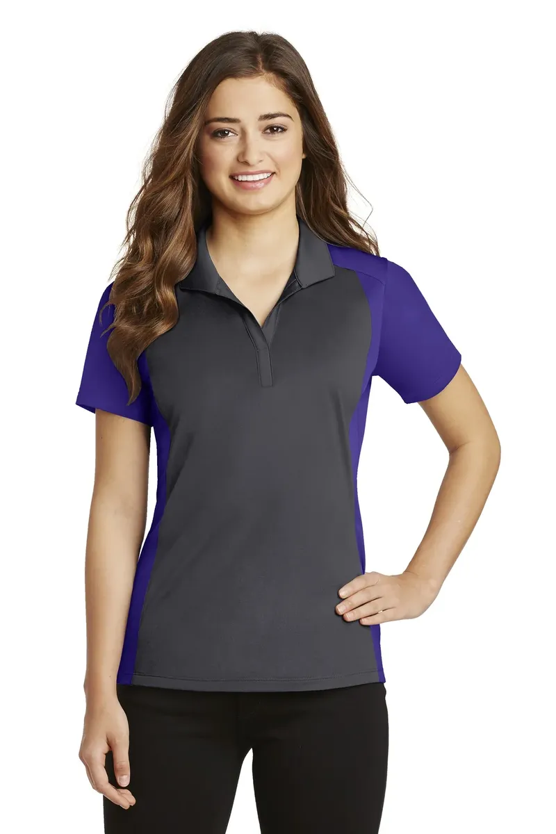 Sport-Tek® Women's Colorblock Micropique Sport-Wick® Polo. LST652 - additional view 2