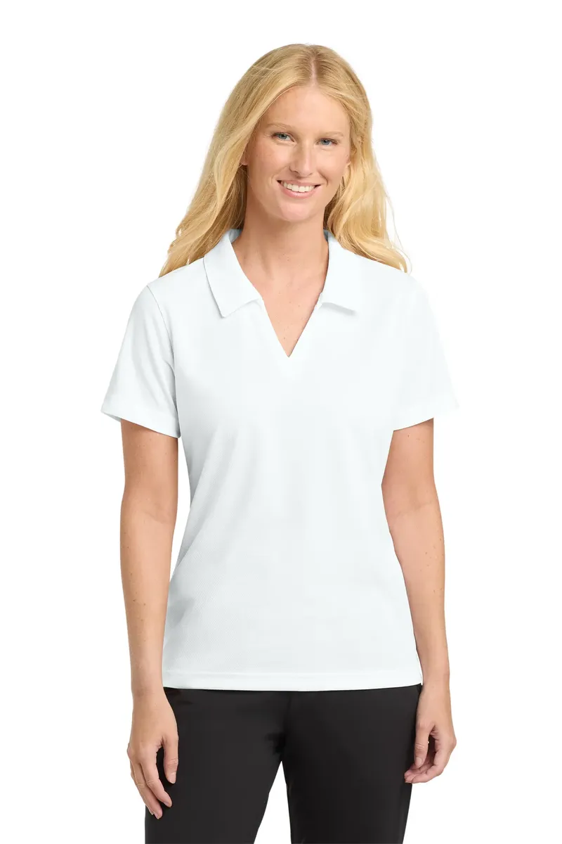 Sport-Tek® Women's Dri-Mesh® V-Neck Polo.  L469 - additional view 4