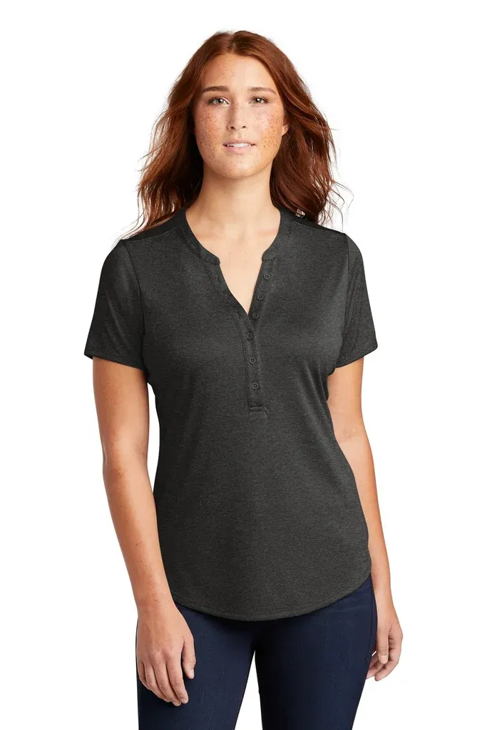 Sport-Tek® Women's Endeavor Henley. LST468 - additional view 1