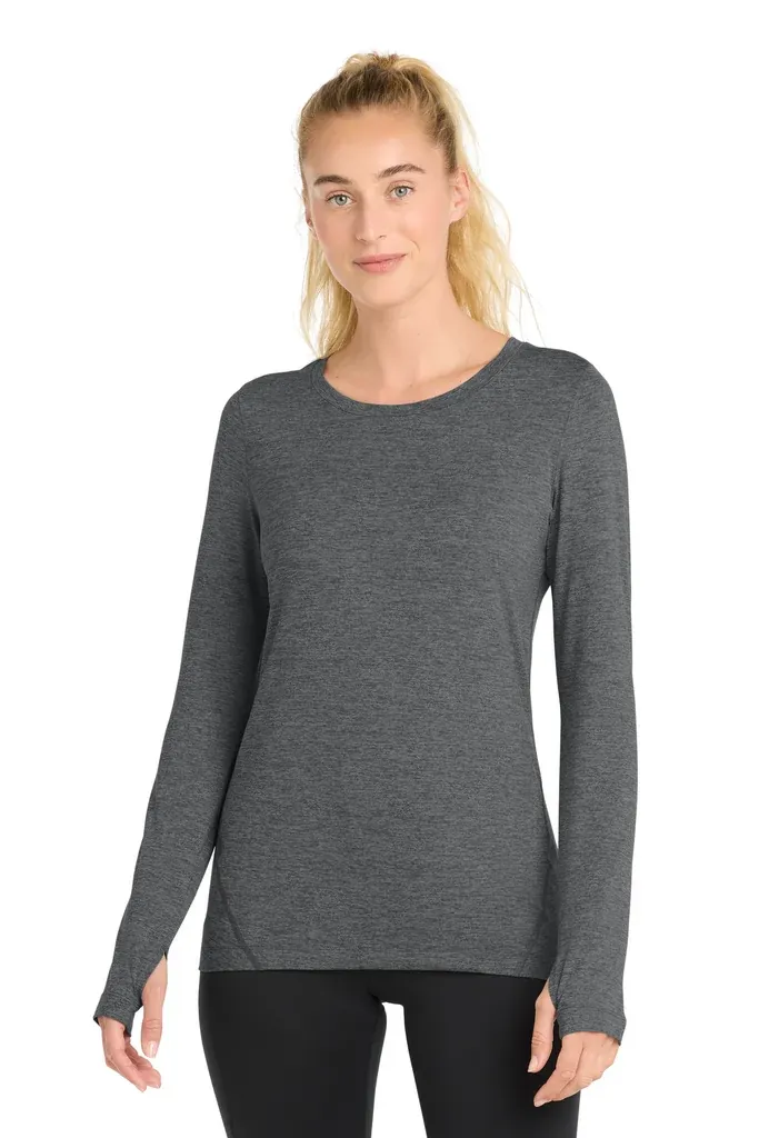 Sport-Tek ® Women's Exchange 1.5 Long Sleeve Crew. LST710 - additional view 1
