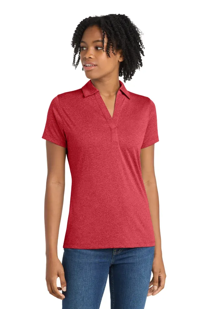 Sport-Tek® Women's Heather Contender Polo. LST660 - additional view 1