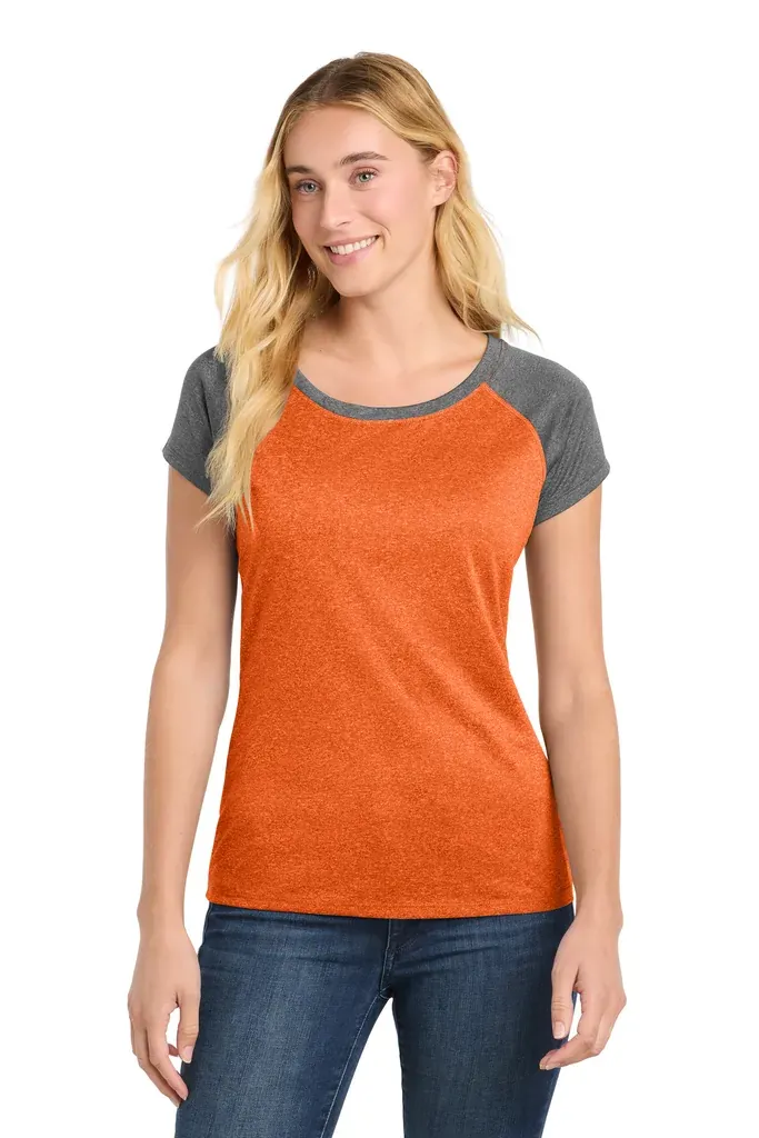 Sport-Tek ® Women's Heather-On-Heather Contender  Scoop Neck Tee. LST362 - additional view 1