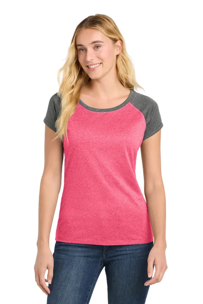 Sport-Tek ® Women's Heather-On-Heather Contender Scoop Neck Tee. LST362