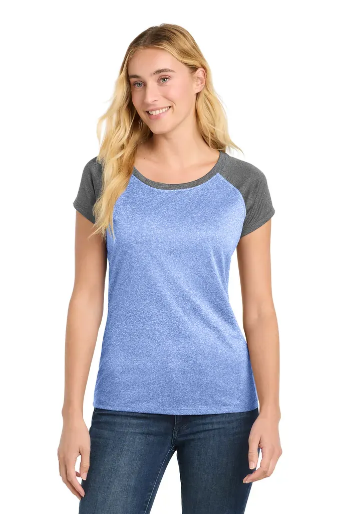 Sport-Tek ® Women's Heather-On-Heather Contender  Scoop Neck Tee. LST362 - additional view 3