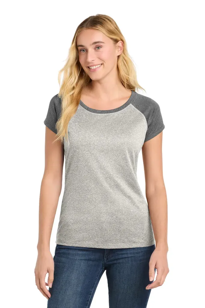 Sport-Tek ® Women's Heather-On-Heather Contender  Scoop Neck Tee. LST362 - additional view 5
