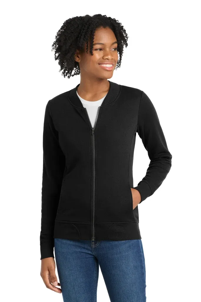 Sport-Tek ® Women's Lightweight French Terry Bomber LST274 - additional view 1