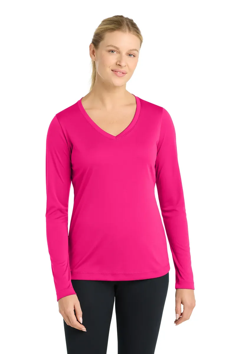 Sport-Tek® Women's Long Sleeve PosiCharge® Competitor V-Neck Tee. LST353LS - additional view 1