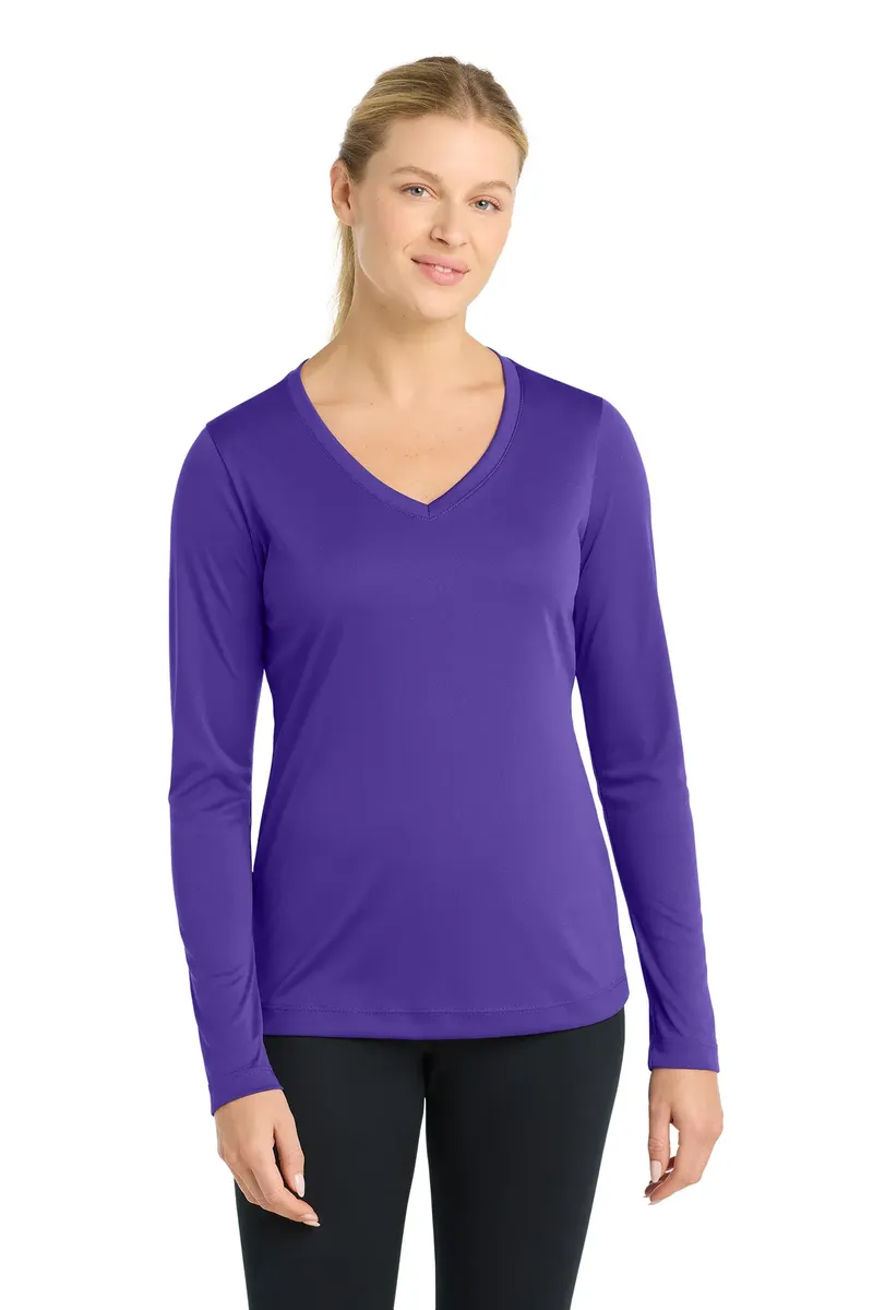 Sport-Tek® Women's Long Sleeve PosiCharge® Competitor V-Neck Tee. LST353LS - additional view 2