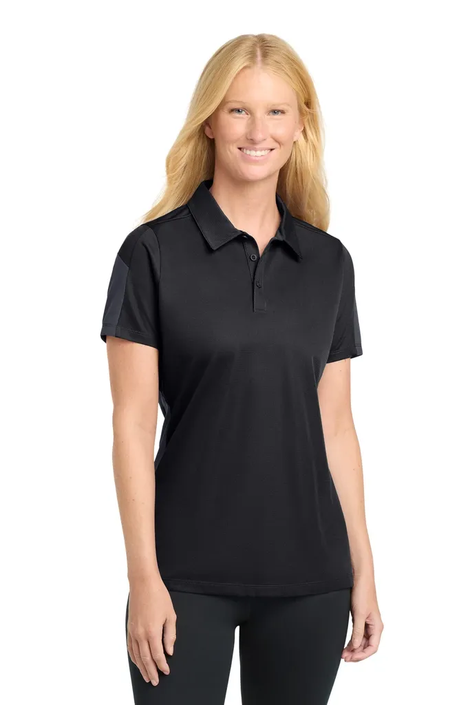 Sport-Tek® Women's PosiCharge® Active Textured Colorblock Polo. LST695 - additional view 5