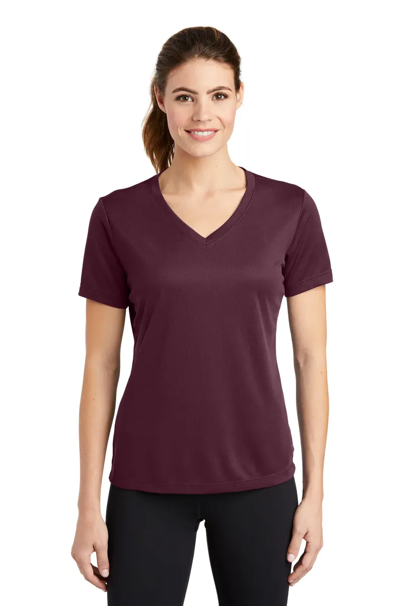 Sport-Tek® Women's PosiCharge® RacerMesh® V-Neck Tee. LST340 - additional view 10
