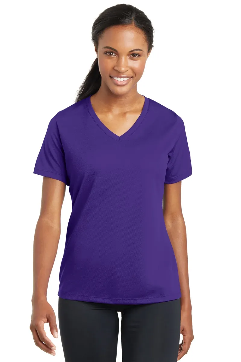 Sport-Tek® Women's PosiCharge® RacerMesh® V-Neck Tee. LST340