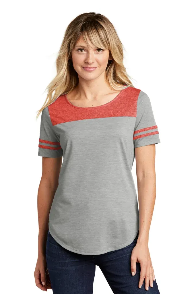 Sport-Tek ® Women's PosiCharge ® Tri-Blend Wicking Fan Tee. LST403 - additional view 2