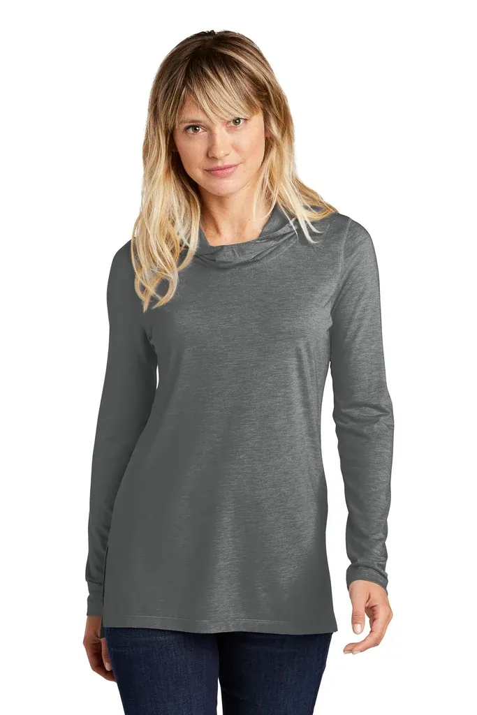 Sport-Tek® Women's PosiCharge ® Tri-Blend Wicking Long Sleeve Hoodie LST406 - additional view 2