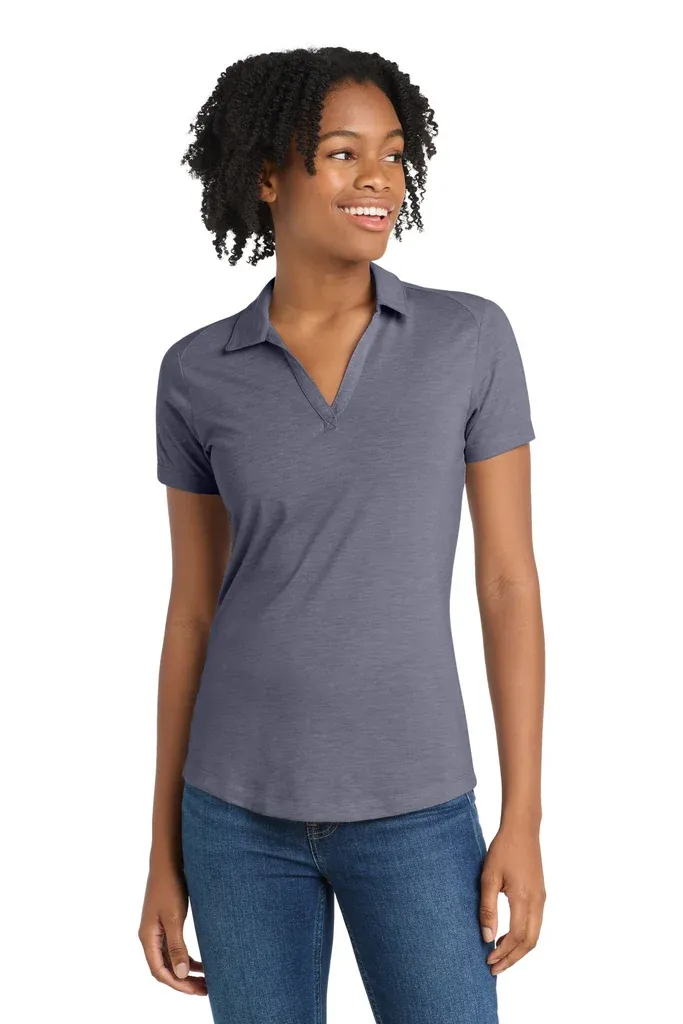 Sport-Tek ® Women's PosiCharge ® Tri-Blend Wicking Polo. LST405 - additional view 3
