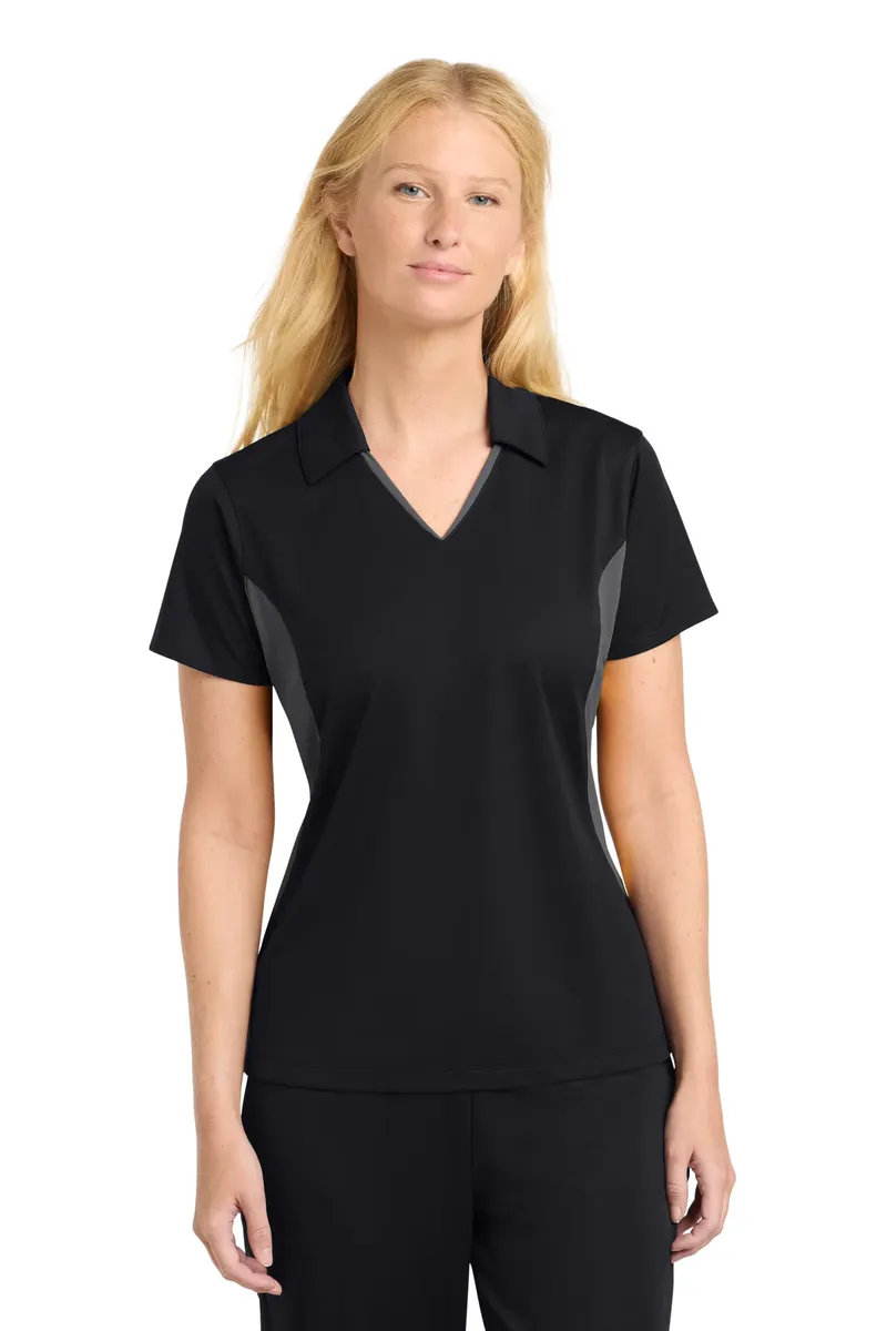 Sport-Tek® Women's Side Blocked Micropique Sport-Wick® Polo. LST655 - additional view 5