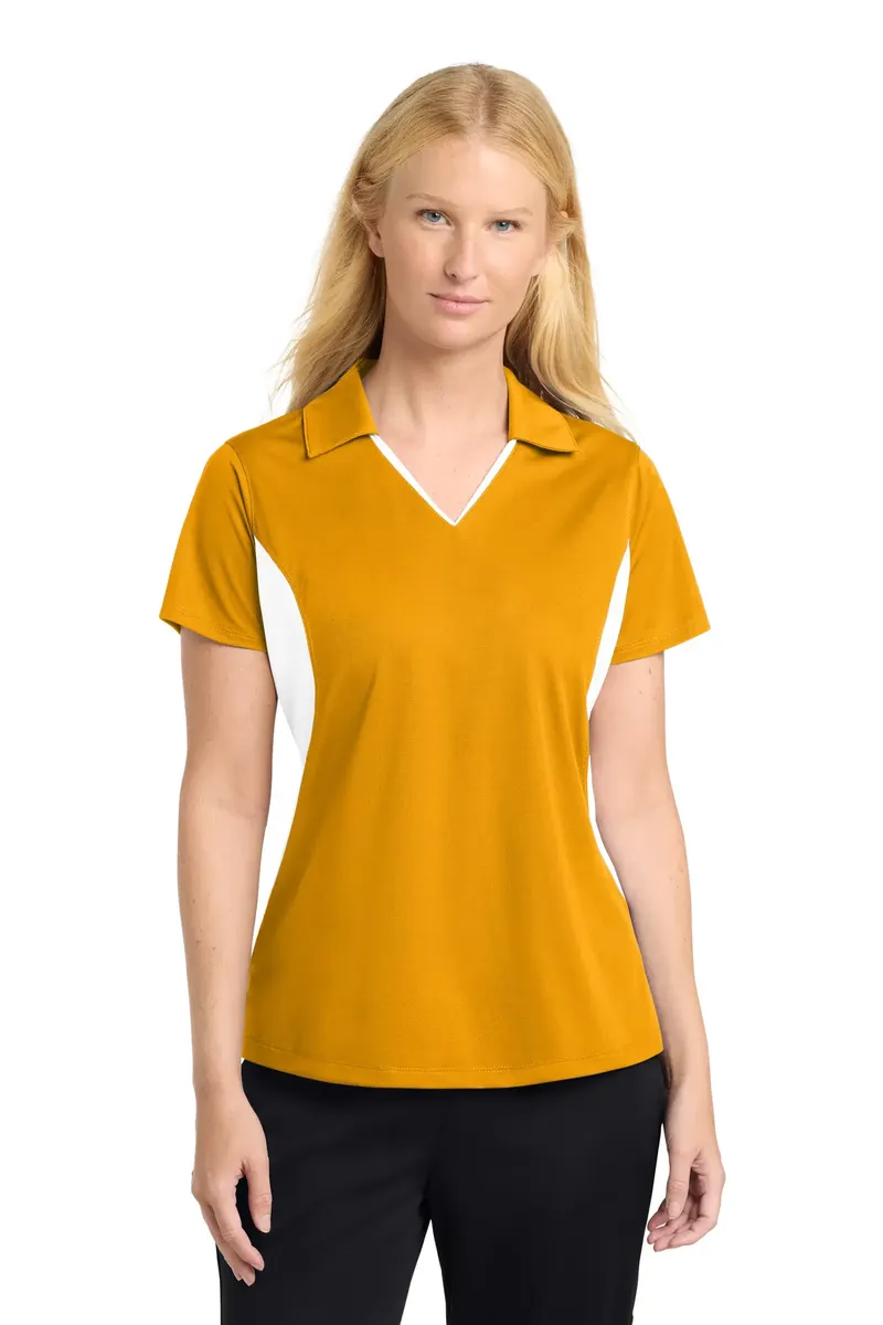 Sport-Tek® Women's Side Blocked Micropique Sport-Wick® Polo. LST655 - additional view 3