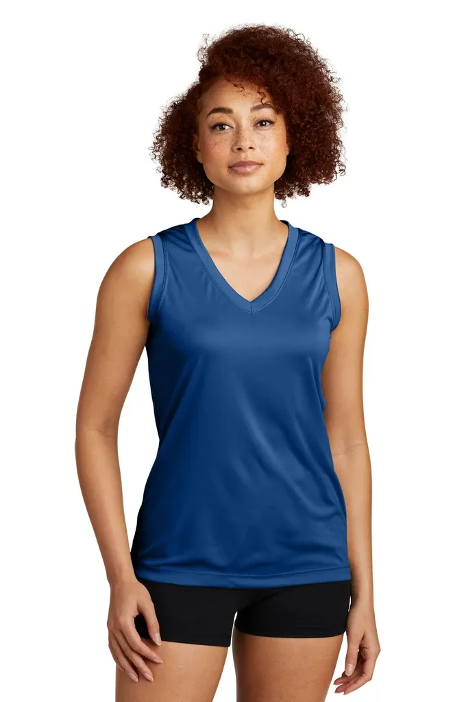 Sport-Tek® Women's Sleeveless PosiCharge® Competitor V-Neck Tee. LST352 - additional view 4
